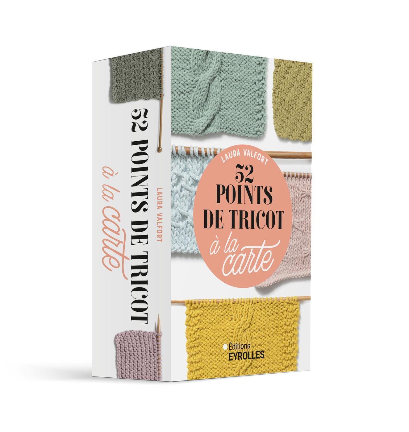 Visuel de <a href="https://www.editions-eyrolles.com/livre/52-points-de-tricot-a-la-carte" target="_blank">52 points de tricot à la carte</a> de <a href=https://www.editions-eyrolles.com/auteurs/laura-valfort target="_blank">Laura Valfort</a>